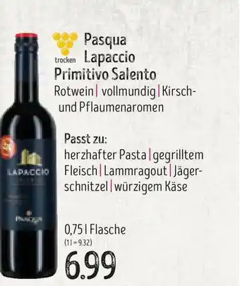 Edeka Struve Pasqua Lapaccio Primitivo Salento Angebot