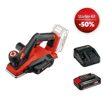 Bauhaus Einhell power x-change 18v maschinenpaket (akku-hobel te-pl 18/82 li-solo + starter-kit (-50%) + 2ah akku gratis) Angebot