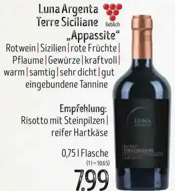 Edeka Struve Luna Argenta Terre Siciliane „appassite” Angebot