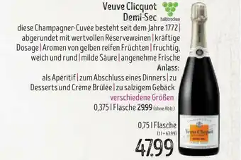 Edeka Struve Veuve Clicquot Demi-sec Angebot