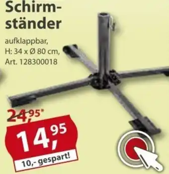 Sonderpreis Baumarkt Schirmständer Angebot