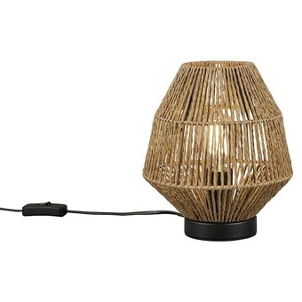 Bauhaus Trio leuchten tischleuchte rund miki (40 w, ø x h: 20 x 20,5 cm, braun, e27) Angebot