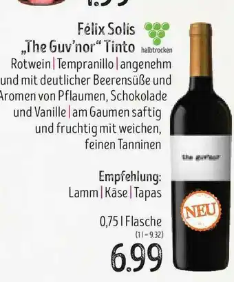 Edeka Struve Félix Solís „the Guv'nor” Tinto Angebot