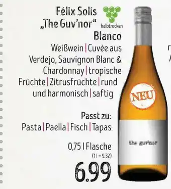 Edeka Struve Félix Solís „the Guv'nor” Blanco Angebot