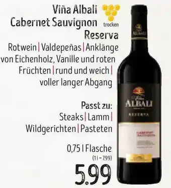 Edeka Struve Viña Albali Cabernet Sauvignon Reserva Angebot