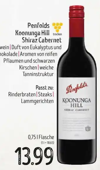 Edeka Struve Penfolds Koonuga Hill Shiraz Cabernet Angebot