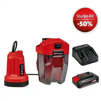 Bauhaus Einhell power x-change 18v maschinenpaket (akku-klarwasserpumpe ge-sp 18 ll li-solo + starter-kit (-50%) + 2ah akku gratis) Angebot