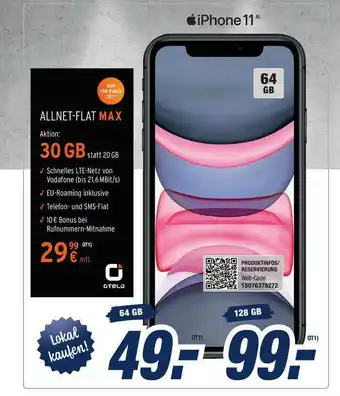 Expert Bening Iphone 11 Mit Otelo Allnet-flat Max Angebot