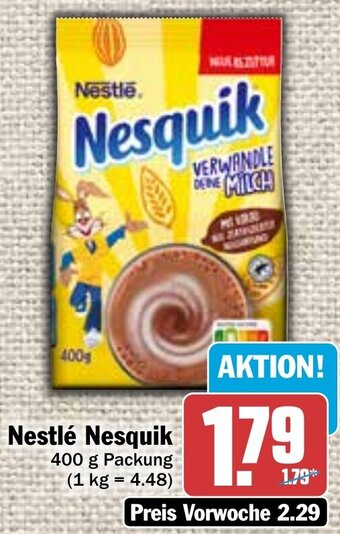 Hit Nestlé Nesquik 400 g Packung Angebot