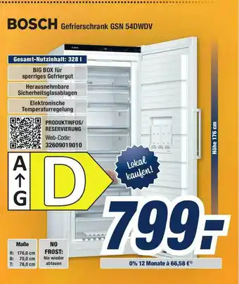 Expert Bening Bosch Gefrierschrank Gsn54dwdv Angebot