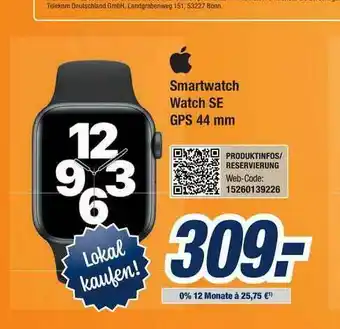 Expert Bening Apple Smartwatch Watch Se Gps 44 Mm Angebot