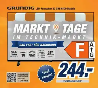 Expert Bening Grundig Led-fernseher 32 Ghb 6100 Madrid Angebot