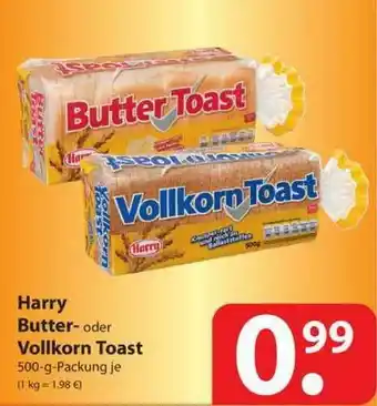 Famila Nord West Harry Butter Oder Vollkorn Toast Angebot