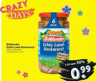 Famila Nord West Böklunder Echte Land-bockwurst Angebot