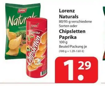 Famila Nord West Lorenz Naturals Oder Chipsletten Paprika Angebot