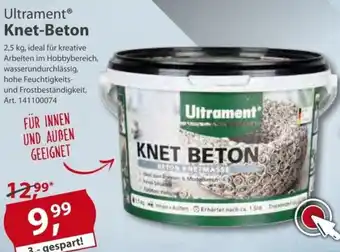 Sonderpreis Baumarkt Ultrament Knet Beton Angebot