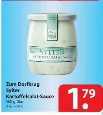 Famila Nord West Zum Dorfkrug Sylter Kartoffelsalat-sauce Angebot
