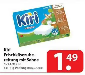 Famila Nord West Kiri Frischkäsezubereitung Mit Sahne Angebot