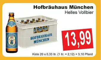 Getränke Göbel Hofbräuhaus Mûnchen Helles Vollbier Angebot