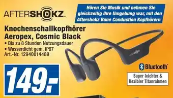 expert Techno Land Aftershokz Knochenschallkopfhörer Aeropex, Cosmic Black Angebot