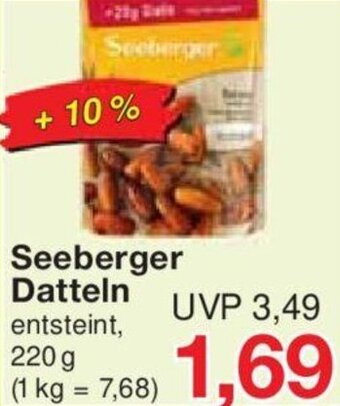 Jawoll Seeberger Datteln 220 g Angebot