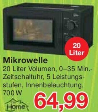 Jawoll Tim Home Mikrowelle 20 Liter Angebot