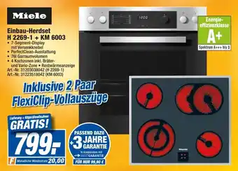 expert Techno Land Miele Einbau Herdset H 2269-1 + KM 6003 Angebot