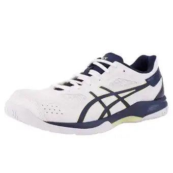 Decathlon Herren volleyball hallenschuhe - asics gel spike 4 weiss/blau/gelb Angebot