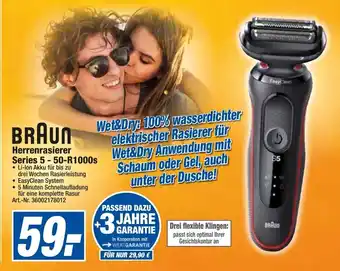 expert Techno Land Braun Herrenrasierer Series 5 50-R 1000s Angebot