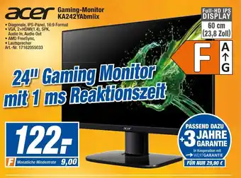 expert Techno Land Acer Gaming Monitor KA242YAbmiix Angebot