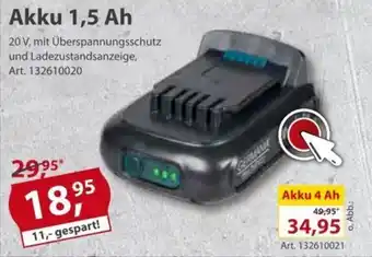 Sonderpreis Baumarkt Akku 1,5 Ah Angebot