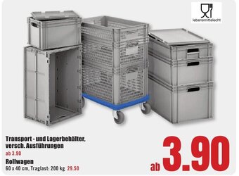 B1 Discount Baumarkt Transport- und Lagerbehälter, versch. Ausführungen Angebot
