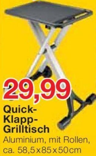 Jawoll Quick-Klapp-Grilltisch Angebot