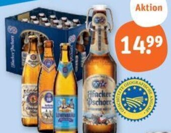 tegut Hacker-Pschorr, Löwenbräu, Hofbräuhaus München oder Paulaner Oktoberfest-Bier 20x0,5 L Angebot