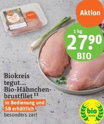 tegut Biokreis tegut Bio-Hähnchenbrustfilet 1 kg Angebot