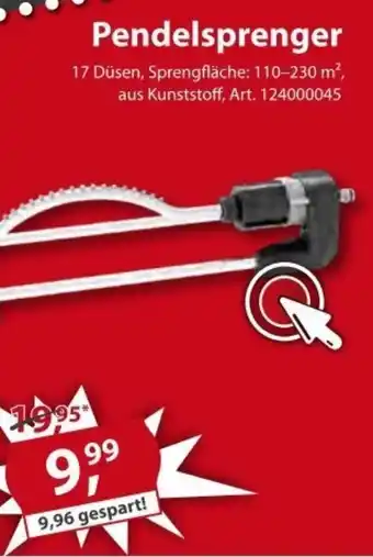 Sonderpreis Baumarkt Pendelsprenger Angebot