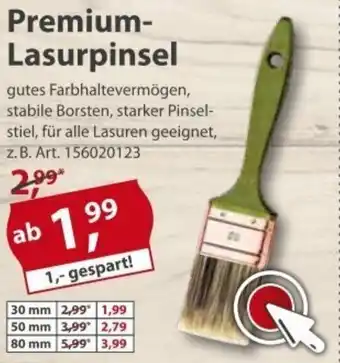 Sonderpreis Baumarkt Premium Lasurpinsel Angebot