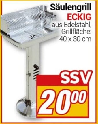 CENTERSHOP Säulengrill ECKIG Angebot