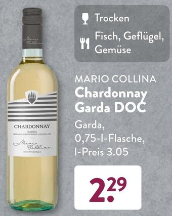 Aldi Süd MARIO COLLINA Chardonnay Garda DOC 0,75 L Flasche Angebot