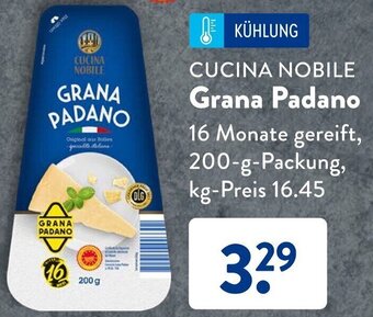 Aldi Süd CUCINA NOBILE Grana Padano 200-g-Packung Angebot