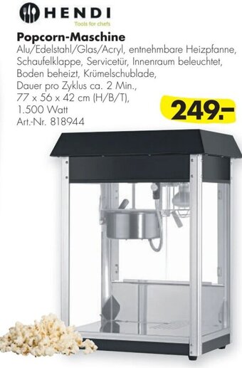 Handelshof HENDI Popcorn-Maschine Angebot