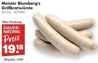 Handelshof Meister Blumberg's Grillbratwürste 20er-Packung Angebot