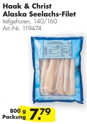 Handelshof Haak & Christ Alaska Seelachs-Filet 800 g Packung Angebot