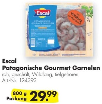 Handelshof Escal Patagonische Gourmet Garnelen 800 g Packung Angebot