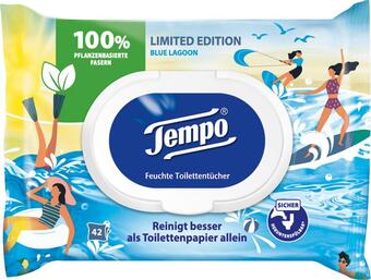 dm drogerie Tempo feuchtes toilettenpapier blue lagoon Angebot