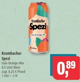 Markant Krombacher Spezi Cola-Orange-Mix 0,5-Liter-Dose Angebot