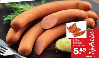 Handelshof Schleizer Bockwürste 10 x 100 g Packung Angebot