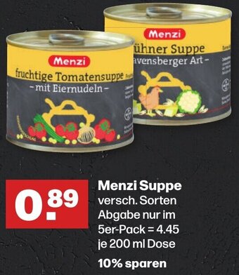 Handelshof Menzi Suppe 200 ml Dose Angebot