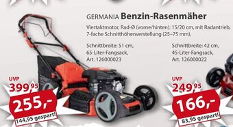 Sonderpreis Baumarkt GERMANIA Benzin-Rasenmäher Angebot