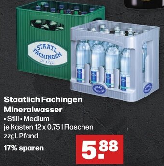 Handelshof Staatlich Fachingen Mineralwasser Kasten 12x0,75 L Flaschen Angebot